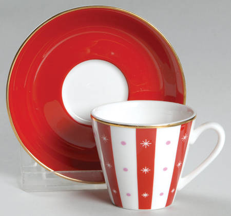 Spruce Street Flat Demitasse Cup & Saucer Set