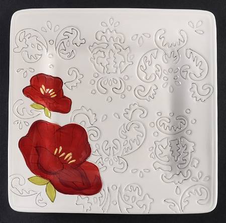 Dehlia Square Salad Plate