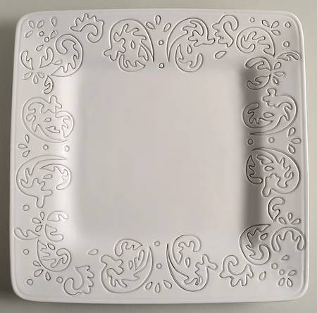 Dehlia Square Dinner Plate