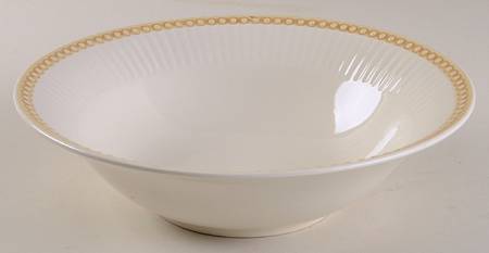 Victorian Pearls 9" Round Vegetable Bowl