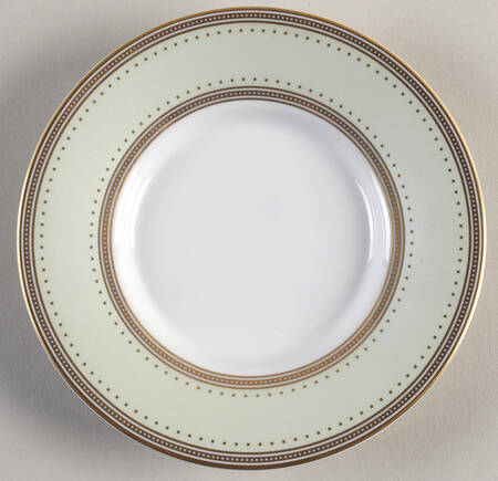 Silk Ribbon Celadon Saucer