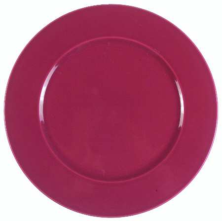 Casual Colors Maroon Service Plate (Charger)