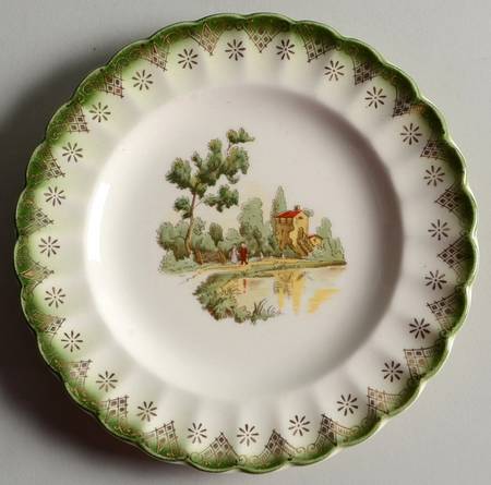 Chateau France Mandarin Green (Fil KS220) Bread & Butter Plate
