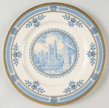 Columbia University Blue Dinner Plate