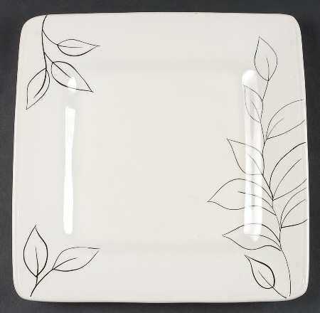 Antilles White Square Dinner Plate