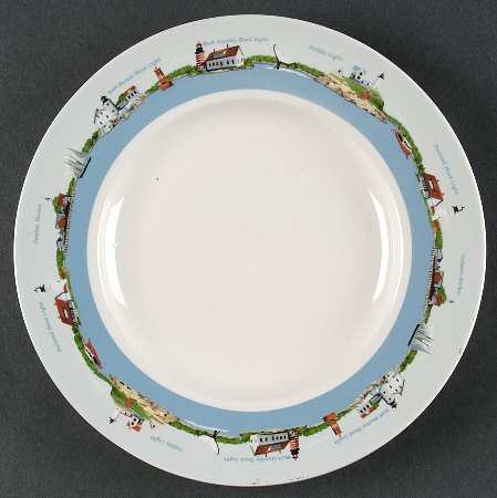 Vacationland Salad/Dessert Plate by LL Bean