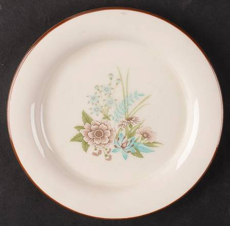 L14 (Brown Trim) Bread & Butter Plate
