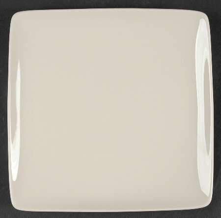 Basics Cream Square Salad Plate