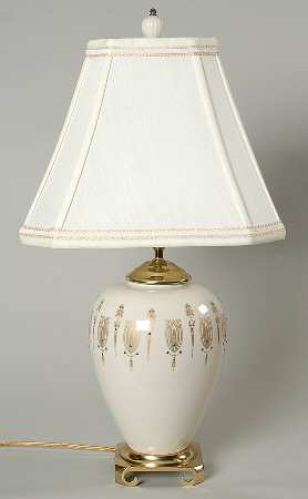 Jeweled Elegance Collection 22" Electric Lamp & Shade