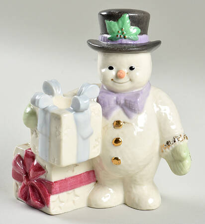 Snowman Christmas Collection Figural Candlestick