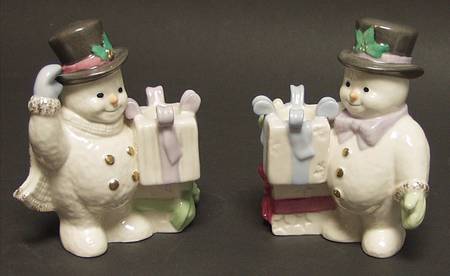 Snowman Christmas Collection Figural Candlestick - Set of 2 Motifs