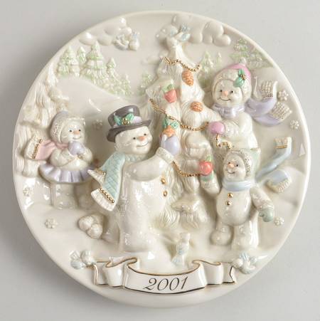 Snowman Christmas Collection 2001 Collector Plate