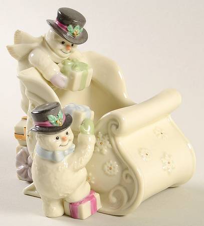 Snowman Christmas Collection Figural Candy Bowl