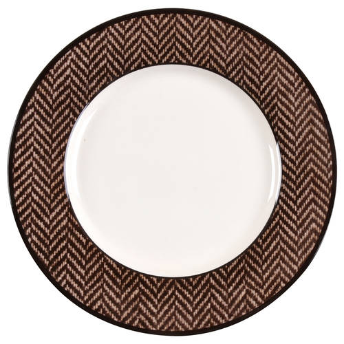Ethan Herringbone Dinner Plate