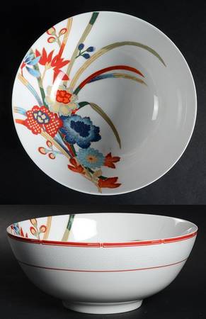 Red Pagoda 8" Round Vegetable Bowl