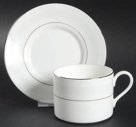 Normandy Flat Cup & Saucer Set