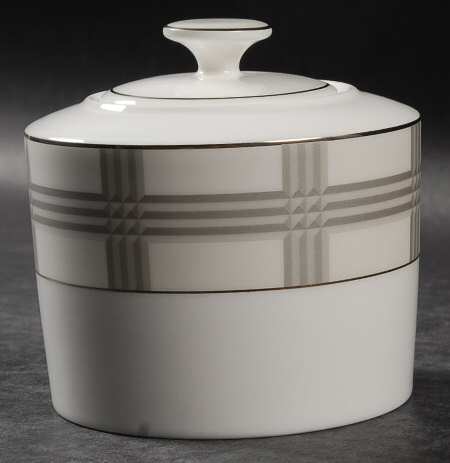 Glen Plaid Sugar Bowl & Lid