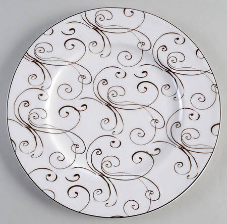 Chocolate Accent Luncheon Salad Plate