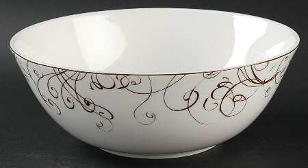 Chocolate 9" Round Serving Bowl
