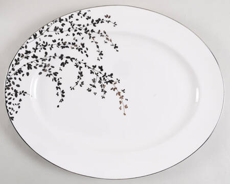 Gardner Street Platinum 16" Oval Serving Platter