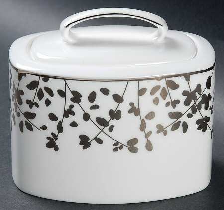 Gardner Street Platinum Sugar Bowl & Lid