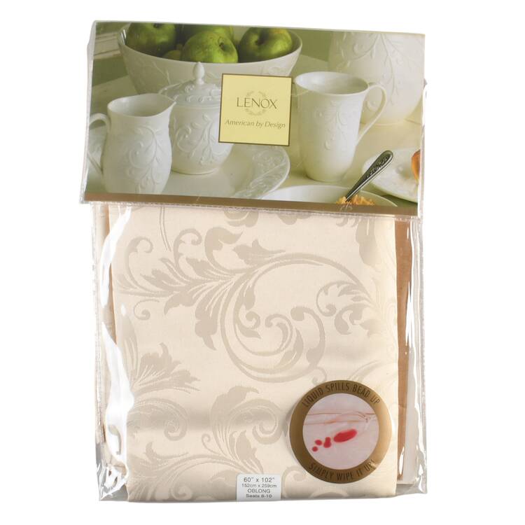 Opal Innocence Carved 60" X 102" Oblong Tablecloth
