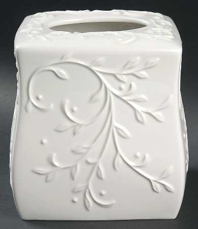 Opal Innocence Carved Square Tissue Box Cover