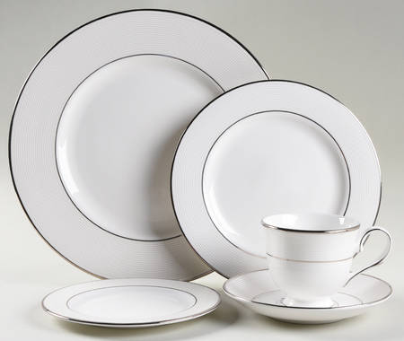 Opal Innocence Stripe 5 Piece Place Setting by Lenox