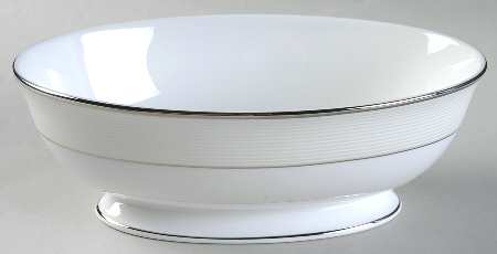 Opal Innocence Stripe 9" Oval Vegetable Bowl
