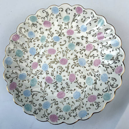 Chrysanthemum (Gold Trim) Saucer for Espresso Cup