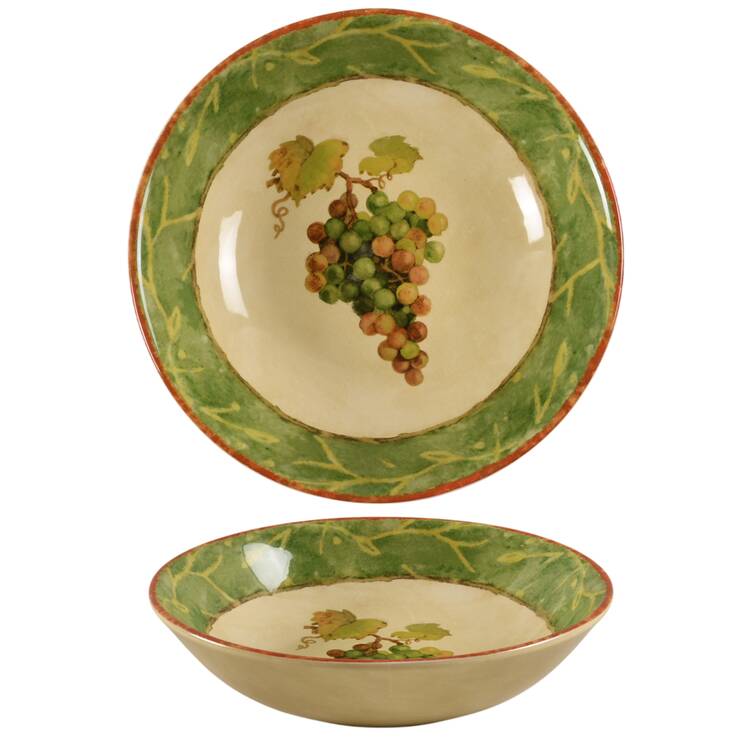 Wine Country 8" Individual Pasta Bowl by Le Gourmet Chef