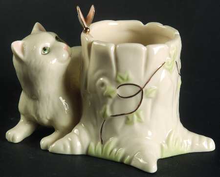 Curious Kitty Figural Tea Light Candleholder