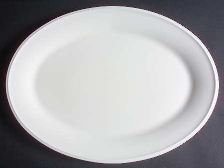 Dimension White 16" Oval Serving Platter
