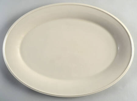 Dimension Ivory 16" Oval Serving Platter