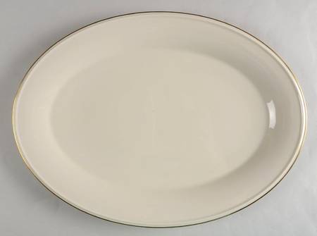 Dimension Ivory 16" Oval Serving Platter