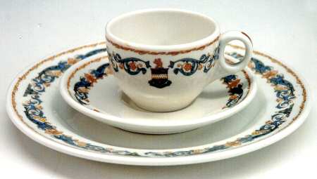 Stevens Hotel Flat Cup & Saucer Set