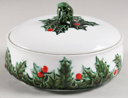 White Christmas Candy Box & Lid