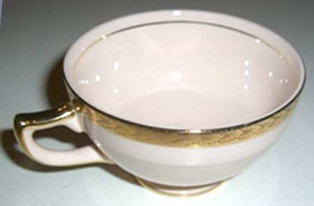 Etched Gold Footed Cup