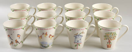 Holiday Twelve Days of Christmas (Set of 12 Motifs) Mug