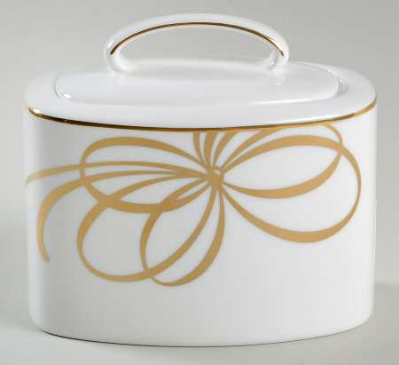 Belle Boulevard Gold Sugar Bowl & Lid