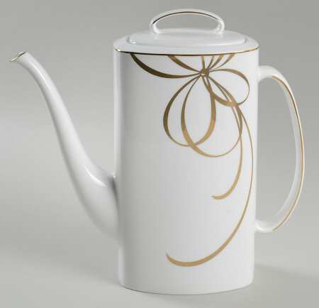 Belle Boulevard Gold Coffee Pot & Lid