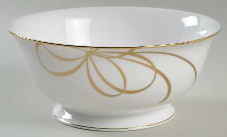 Belle Boulevard Gold 8" Round Serving Bowl