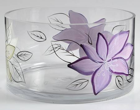 Anna Plum 9" Glassware Salad Bowl