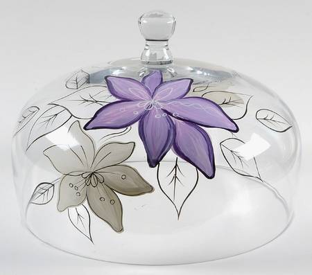 Anna Plum Dome for Glassware Cake Stand