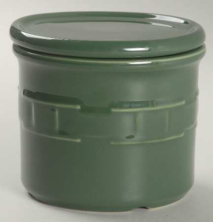 Woven Traditions Ivy Green 1 Pint Crock with Coaster Lid