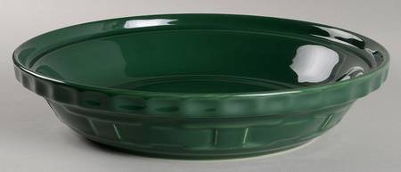 Woven Traditions Ivy Green 10" Pie Baking Plate