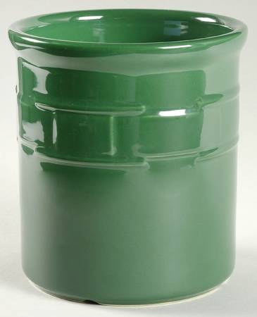 Woven Traditions Ivy Green 2 Quart Utensil/Pickling Crock