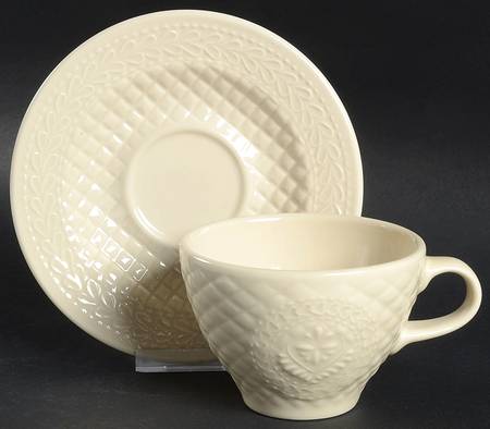 American Craft Originals Flat Cup & Saucer Set