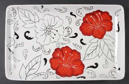 Laura 14" Rectangular Serving Platter