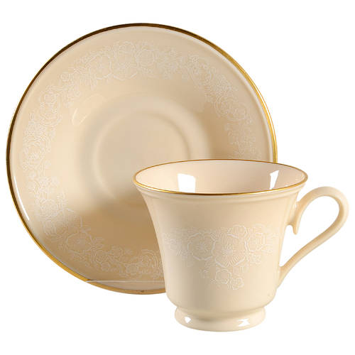 L155 Footed Cup & Saucer Set